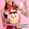 Disney Munchlings Squeeze-A-Munch Large Scented Strawberry Sundae Waffle Bowl Minnie Mouse 10-inch Plush, Kids Toys for Ages 0+ by Just Play