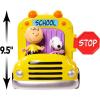 Peanuts Charlie Brown’s Interactive School Bus Toy, 11-Pieces, Includes Charlie Brown, Sally, and Snoopy Figures, Toy for Fans, Boys, Girls, Kids, Ages 3 and Up