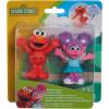Sesame Street Neighborhood Friends Poseable figurines 2 Pack 7.5 cm tall (Elmo & Abby)(Elmo & Abby)