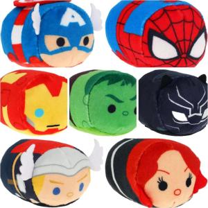 Just Play Mini Tsum Tsum – Marvelous Avengers 2.5″ Plush, Set of 3, Random Characters
