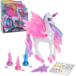 Shimmercorns Light Up Color Party, Light Up Unicorn, Girls Activity Set, 7 Pieces, Kids Toys for Ages 3 Up by Just Play