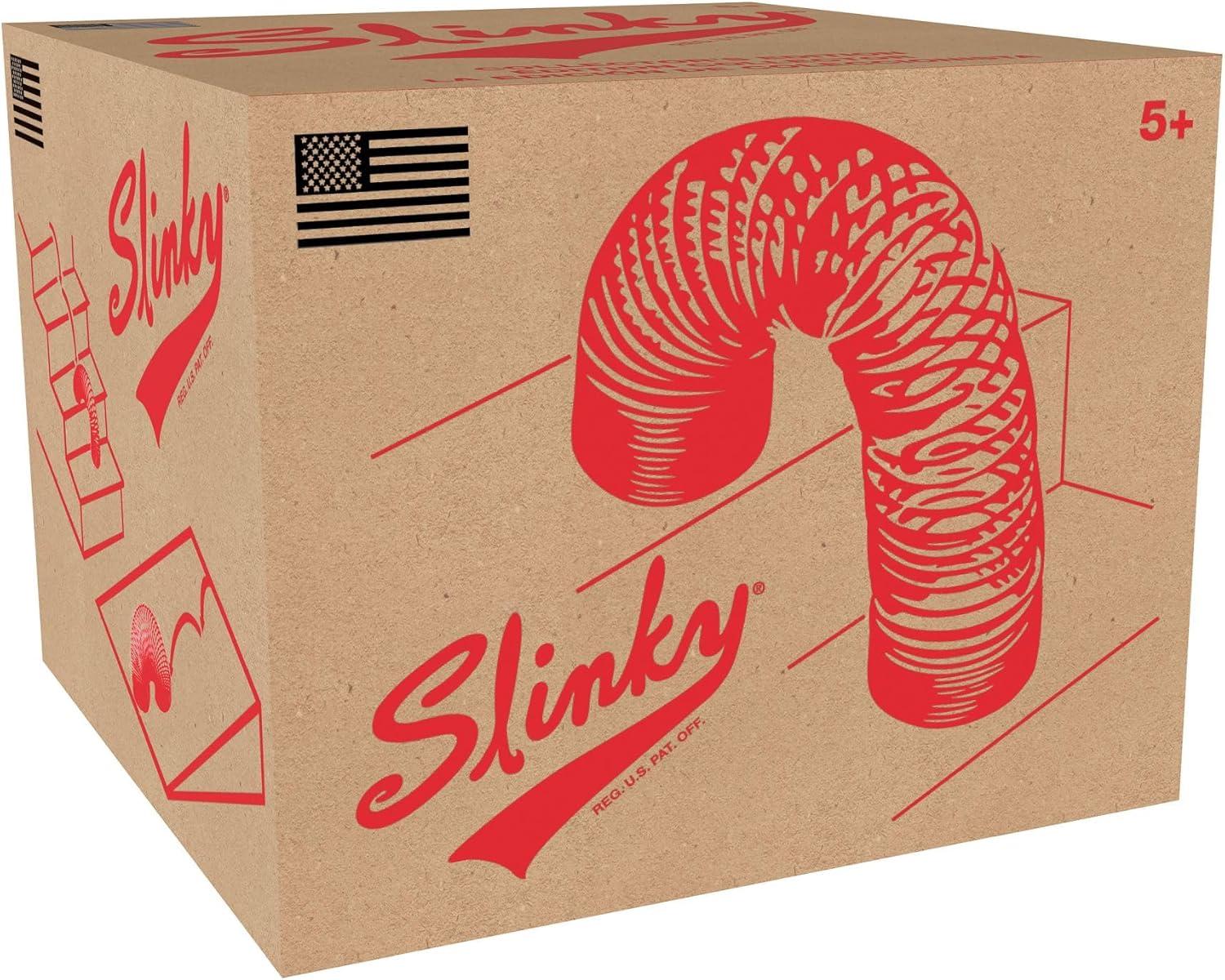 image:imageCollectors Slinky The Original Walking Spring Toy Black Metal Slinky Party Favors Fidget Toys Kids Toys for Ages 5 Up by Just Play