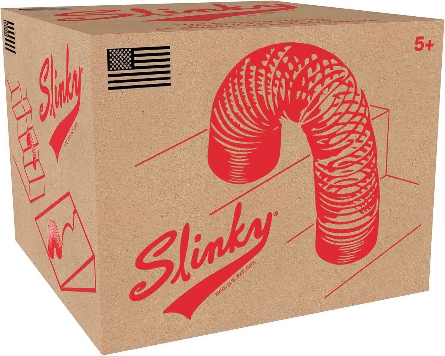 image:imageCollectors Slinky The Original Walking Spring Toy Black Metal Slinky Party Favors Fidget Toys Kids Toys for Ages 5 Up by Just Play