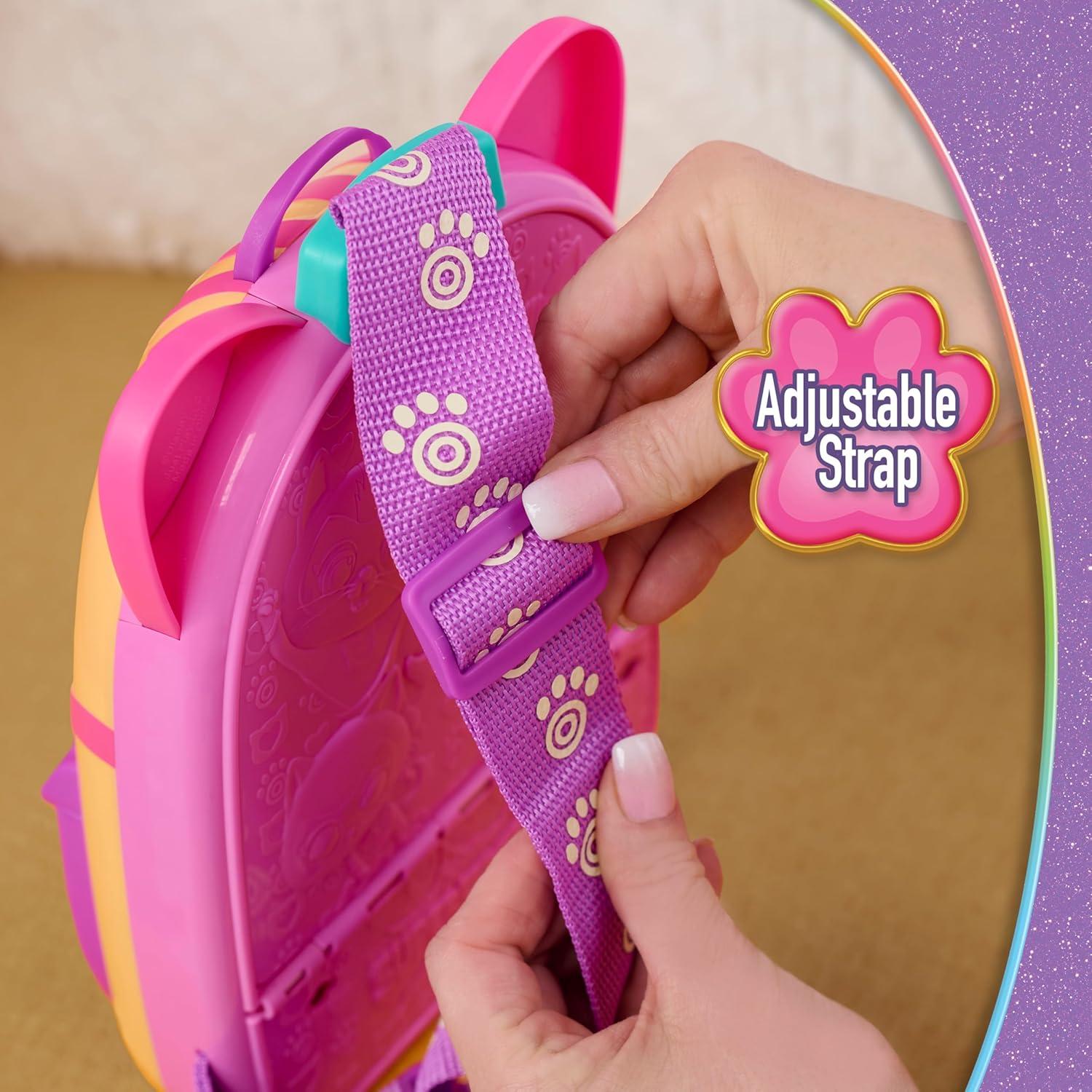 image:imageDisney Jr SuperKitties SuPurr Backpack Set with Adjustable Strap 7Pieces Lights and Sounds Play Tablet Dress Up and Pretend Play Kids Ages 3 and Up by Just Play