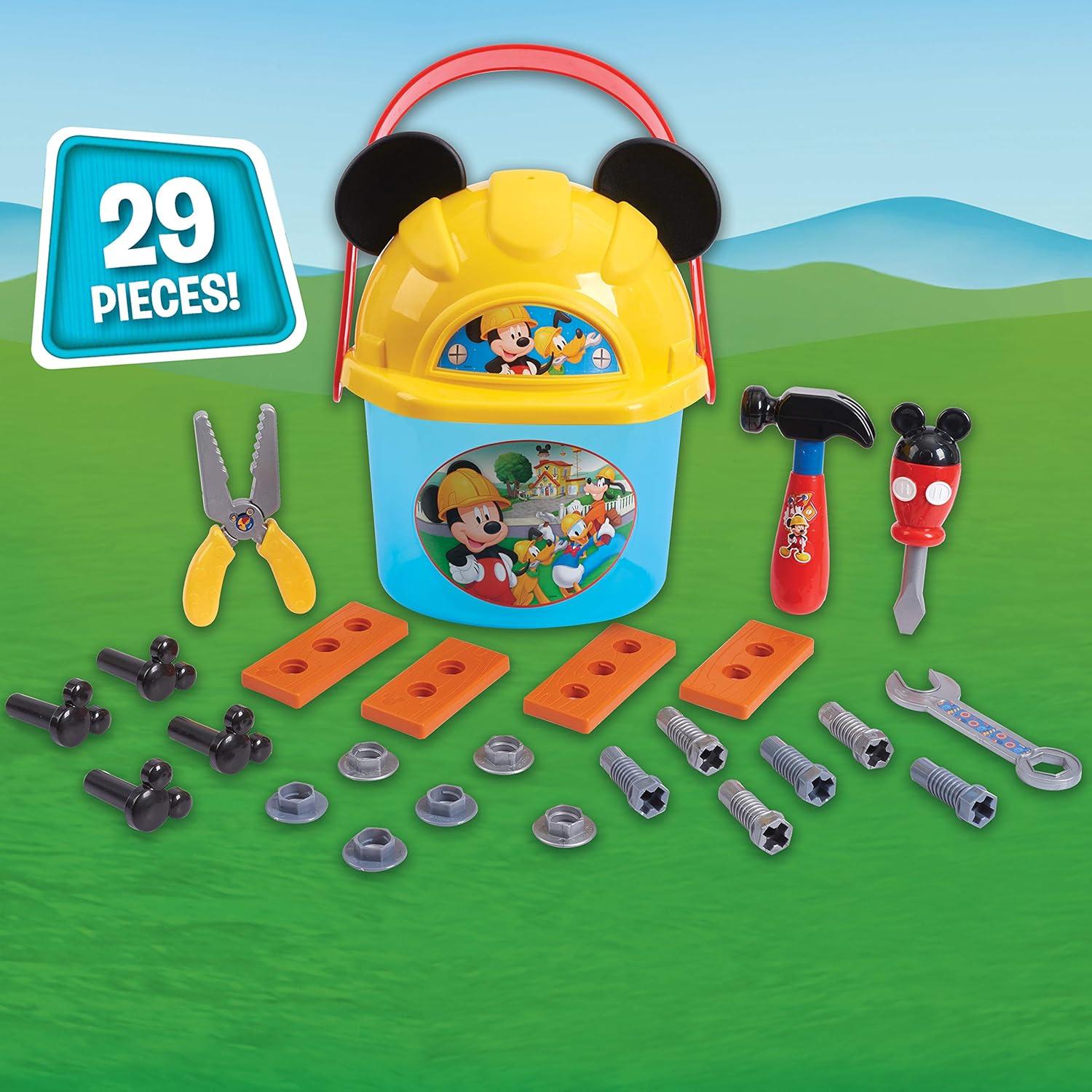 image:imageDisney Junior Mickey Mouse Handy Helper Tool Bucket Construction Role Play Set 25pieces Kids Toys for Ages 3 Up by Just Play