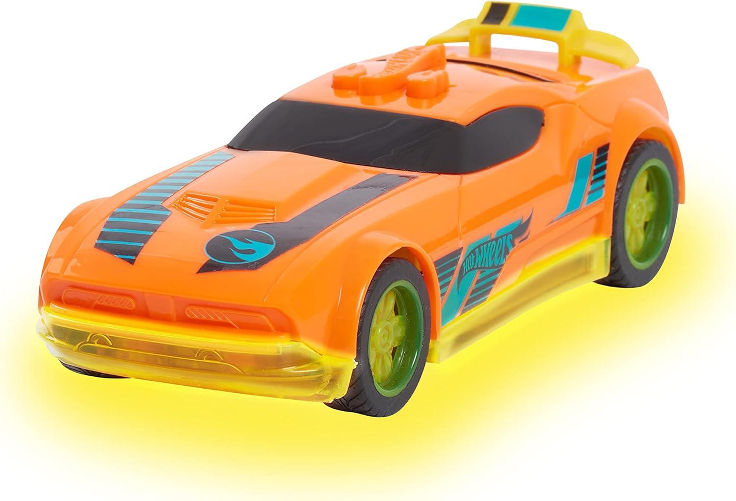 image:imageHot Wheels Glow Riders 3Pack Set Red Teal and Yellow Toy Cars with Lights and Sounds