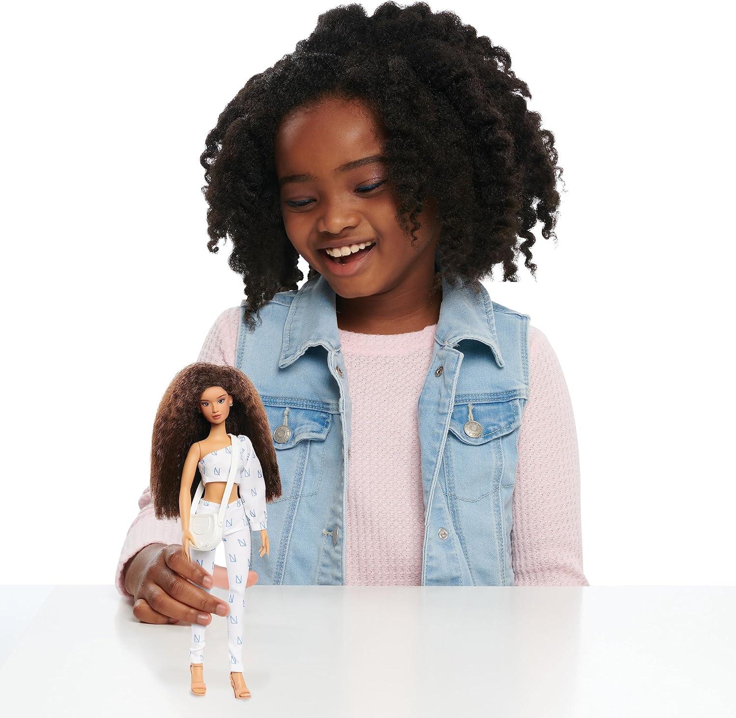 image:imageNaturalistas 115inch Fashion Doll and Accessories Kelsey 4B Textured Hair Light Brown Skin Tone115 inch