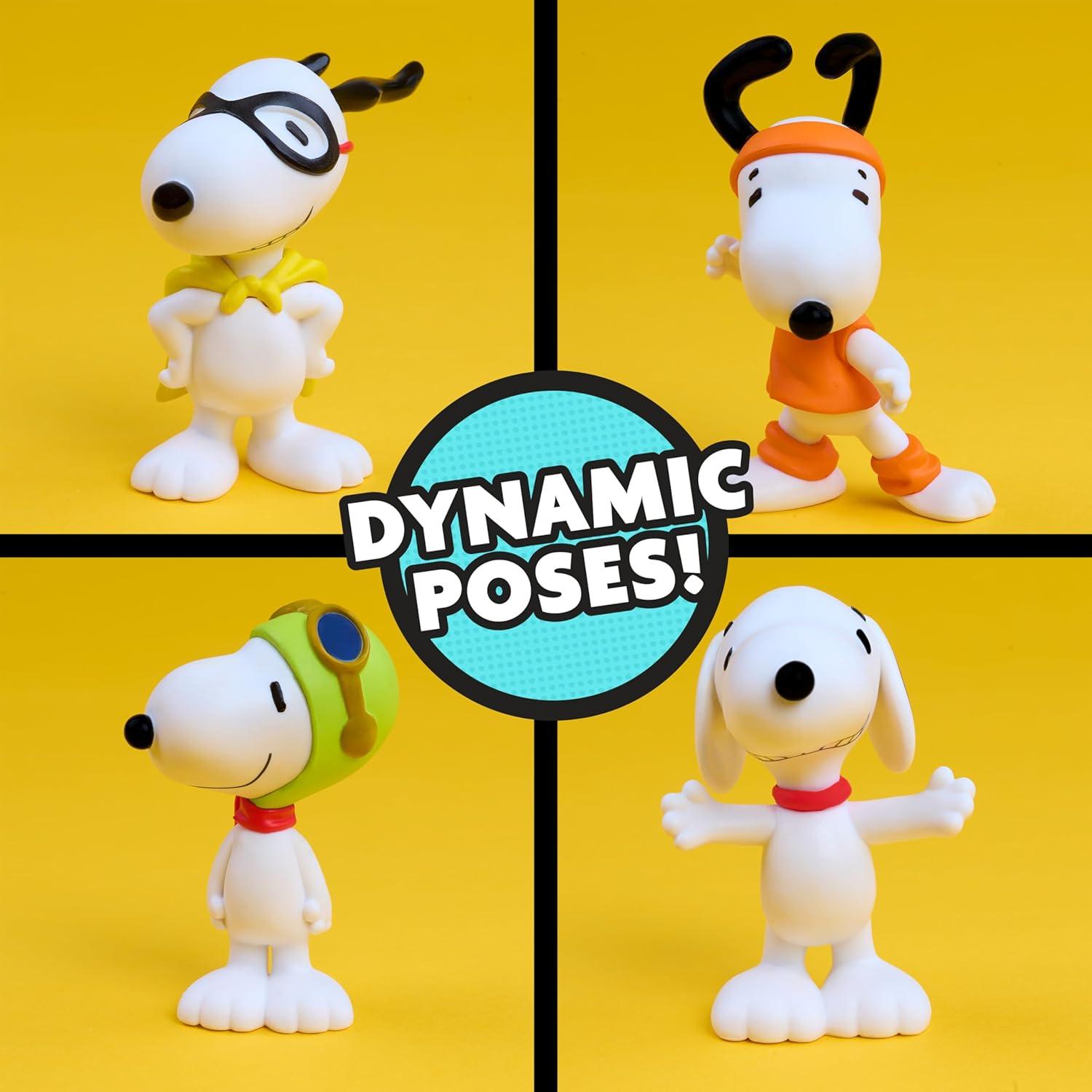 image:imagePeanuts Snoopy Collectible Figure Set 5Pack of Snoopy Figurines Featuring Joe Cool Flying Ace Flashbeagle amp More Official Toys for Kids amp Collectors