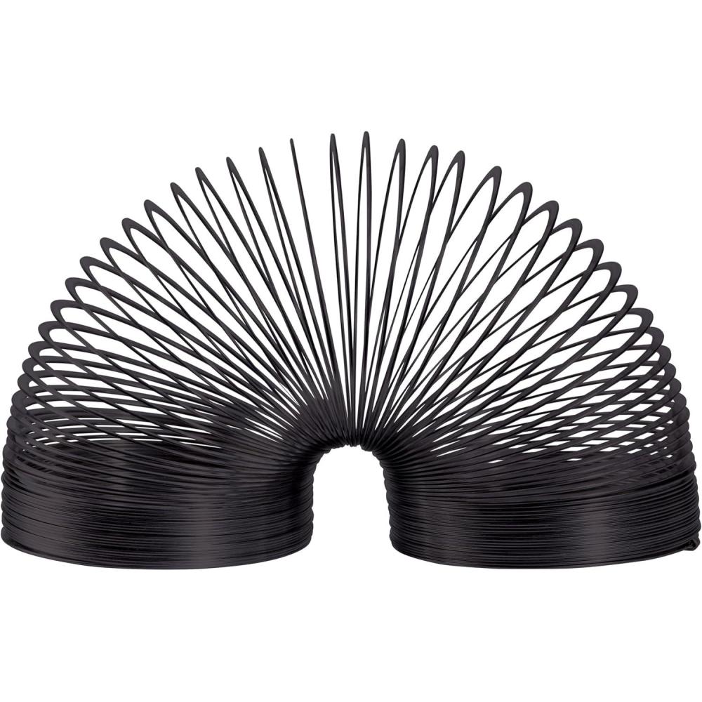 image:imageCollectors Slinky The Original Walking Spring Toy Black Metal Slinky Party Favors Fidget Toys Kids Toys for Ages 5 Up by Just Play