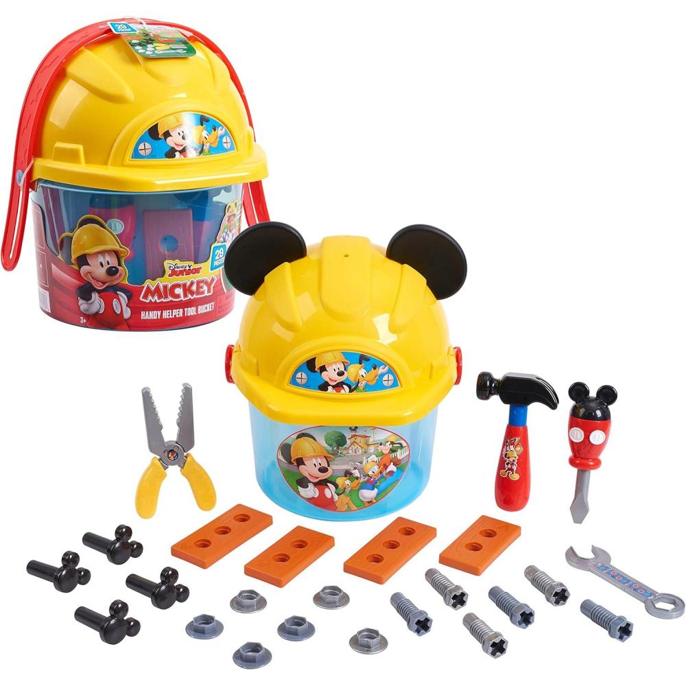 image:imageDisney Junior Mickey Mouse Handy Helper Tool Bucket Construction Role Play Set 25pieces Kids Toys for Ages 3 Up by Just Play