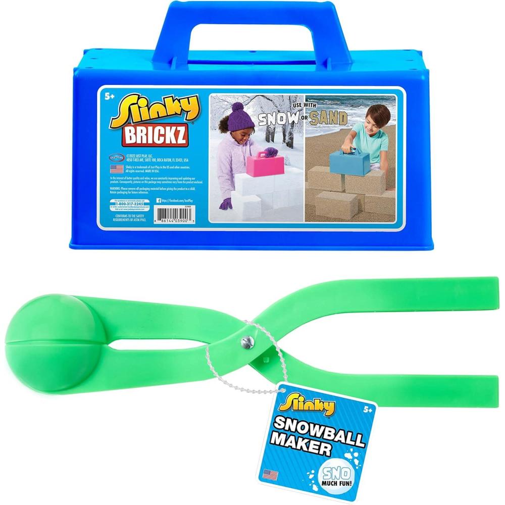 image:imageJust Play The Original Slinky Snowball Maker and Brickz Assortment Kids Toys for Ages 5 Up