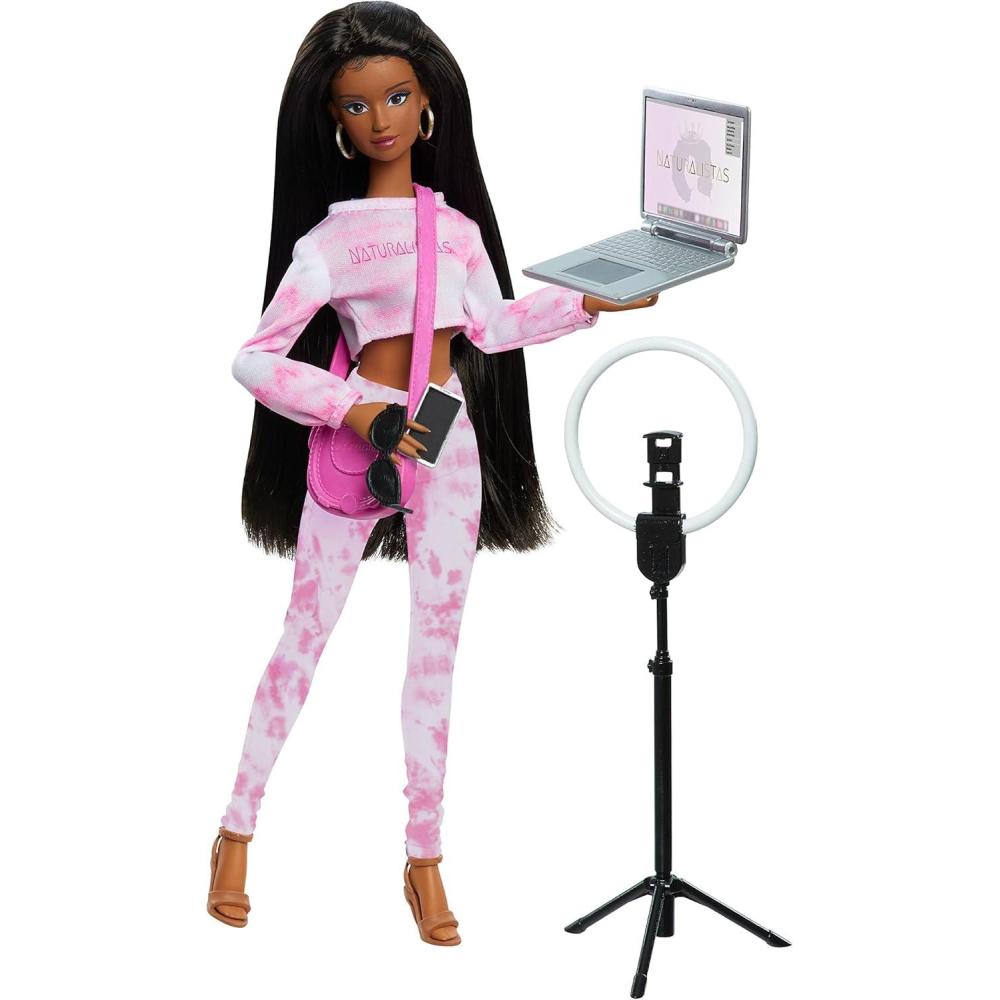 image:imageNaturalistas 115inch Grace Fashion Doll and Accessories with 4B Textured Hair Medium Brown Skin Tone Deluxe Influencer Set