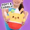 Disney Munchlings Squeeze-A-Munch Large Lemon Scented Mint Shaved Ice Winnie The Pooh Plush, Kids Toys for Ages 0+ by Just Play