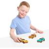 Hot Wheels Glow Riders 3-Pack Set, Red Teal and Yellow Toy Cars with Lights and Sounds