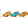 Hot Wheels Glow Riders 3-Pack Set, Red Teal and Yellow Toy Cars with Lights and Sounds