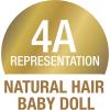 Littlelistas Lily 14-inch CROWNED Natural Hair Baby Doll & Accessories, Coily 4A Textured Hair, Medium Brown Complexion, for Ages 3 Up, An Extension of NATURALISTAS dolls(Littlelistas Lena)