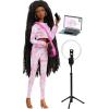 Naturalistas 11.5-inch Grace Fashion Doll and Accessories with 4B Textured Hair, Medium Brown Skin Tone, Deluxe Influencer Set