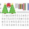 Shrinky Dinks Christmas Tree Kit, 50 Pre-Cut Shrinky Dinks Ornaments, Arts and Crafts, Kids Toys for Ages 5 Up by Just Play