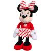 Just Play Disney Holiday Classics Large Minnie Mouse Yuletide Stripes Plush, 19-inch Stuffed Animal, Soft and Cuddly, Officially Licensed, Kids Toys for Ages 2 Up