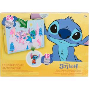 Disney Stitch Advent Calendar, 24-Pieces, Collectible Figurines, Kids Toys for Ages 3 Up by Just Play