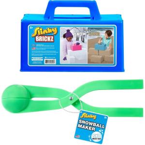 Just Play The Original Slinky Snowball Maker and Brickz Assortment, Kids Toys for Ages 5 Up