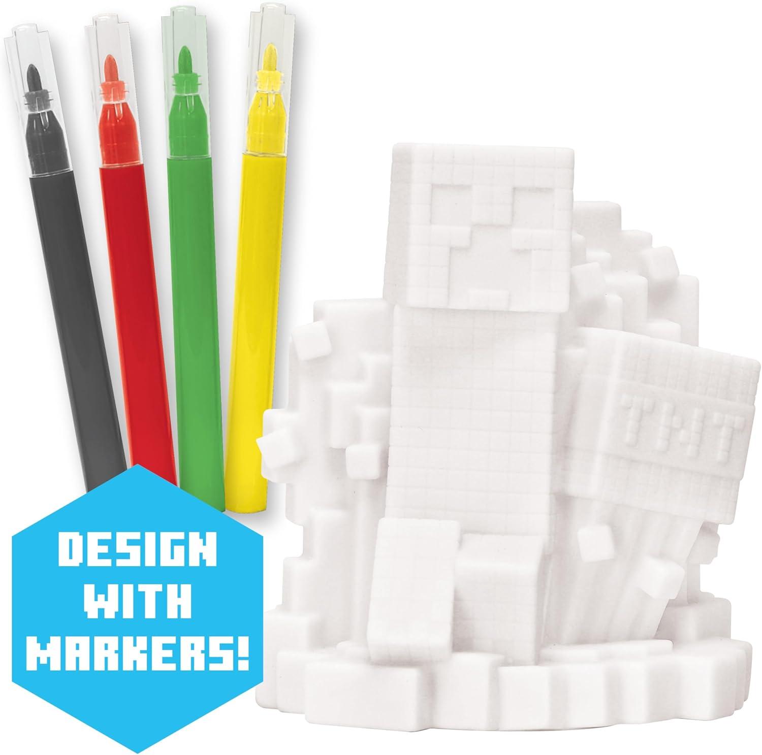 image:imageDisney Stitch Design A Vinyl Pineapple Edition Disney DIY Vinyl Craft Set for Kids with Washable Markers Creative Coloring Activity for Ages 4Minecraft