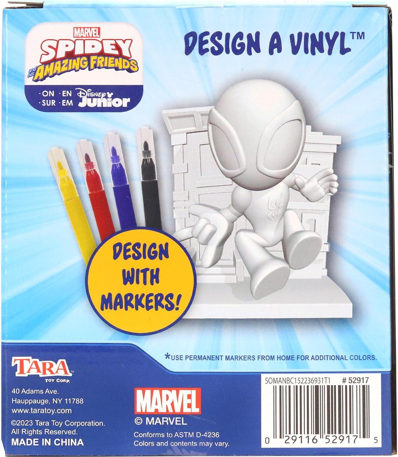 image:imageDisney Stitch Design A Vinyl Pineapple Edition Disney DIY Vinyl Craft Set for Kids with Washable Markers Creative Coloring Activity for Ages 4Spidey