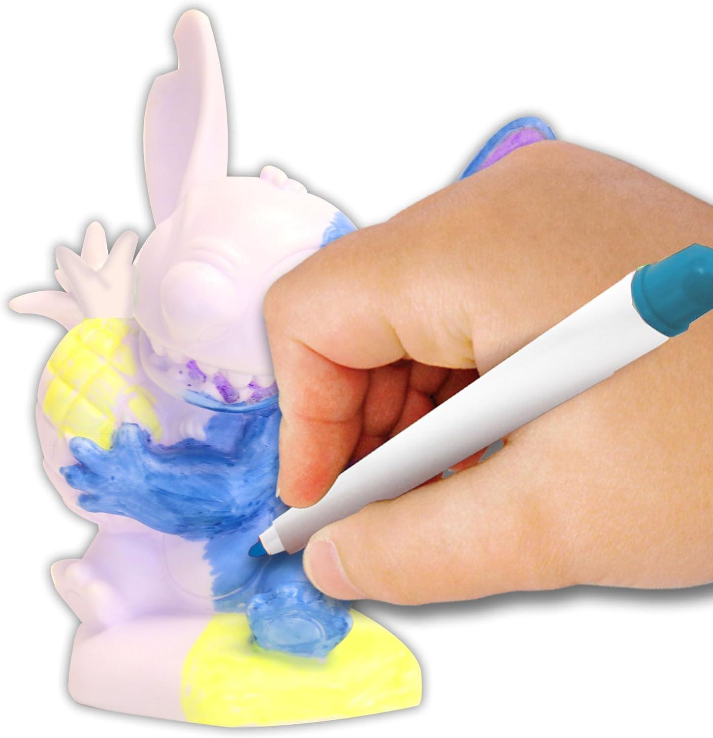 image:imageDisney Stitch Design A Vinyl Pineapple Edition Disney DIY Vinyl Craft Set for Kids with Washable Markers Creative Coloring Activity for Ages 4StitchPineapple