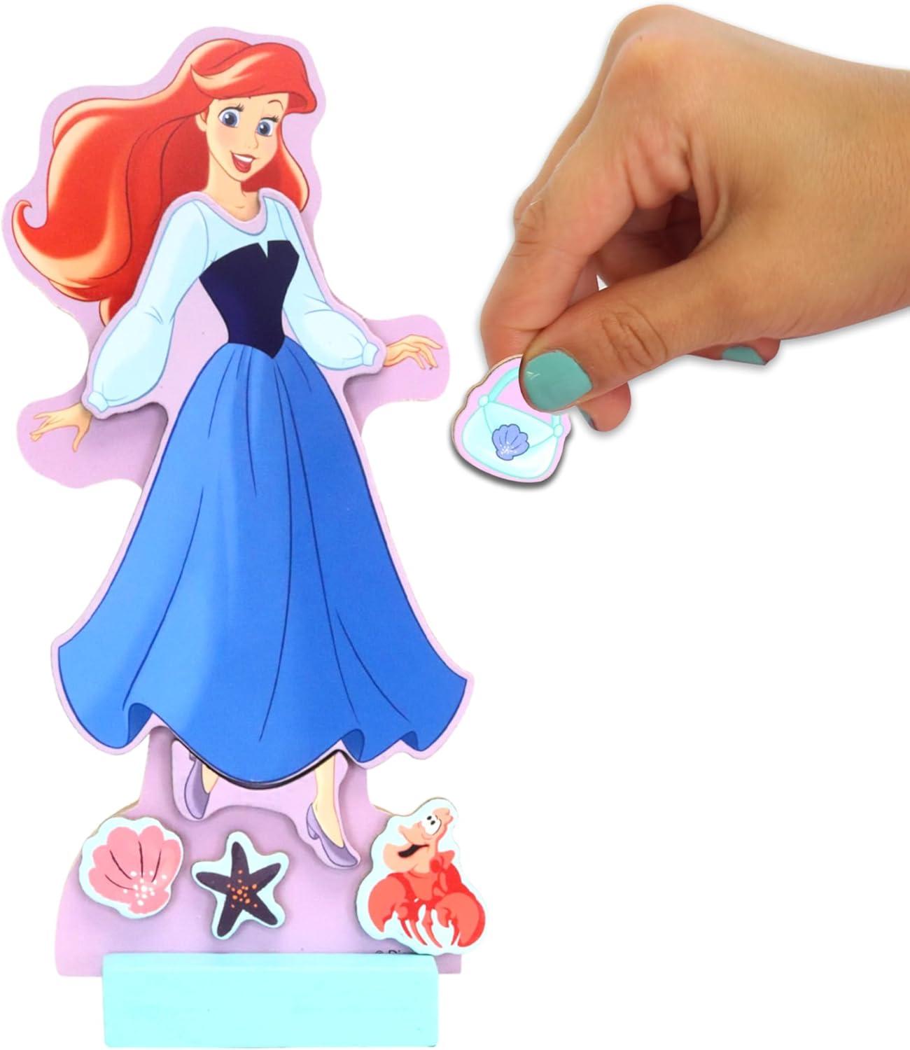 image:imageTara Toy Princess Magnetic Wooden Dress Up Pretend Play Set for Girls Ages 3 with Wooden Doll MixandMatch Outfits amp Storage Box Great for Travel and PlaydatesPrincess