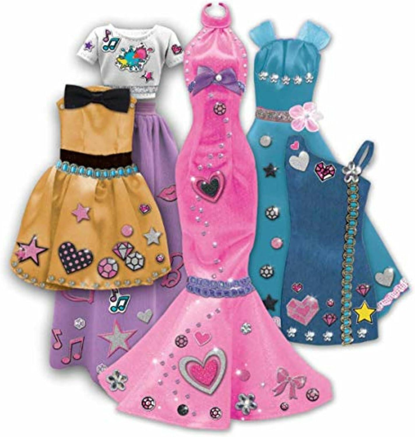 image:imageTara Toys Barbie Be a Real Fashion Designer Classic Set DIY Doll Clothing Kit for Girls with Fabric Ribbons Stickers amp Sketchbook Creative Fashion Toy for Ages 6BARBIE CLASSIC
