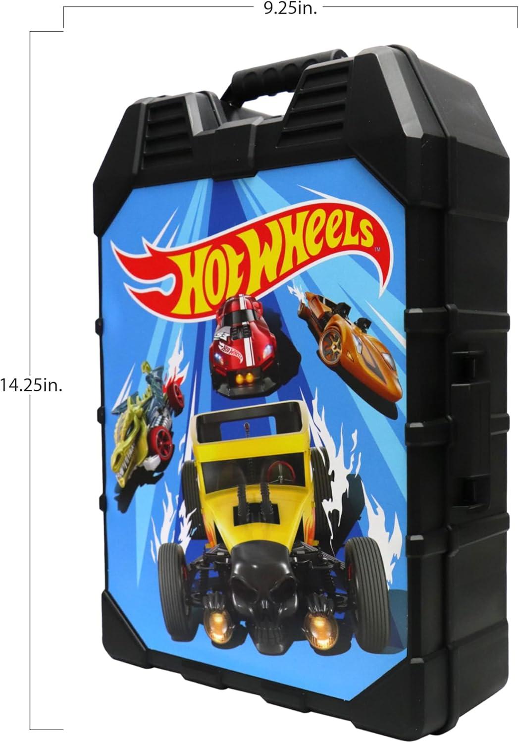image:imageTara Toys Hot Wheels 48Car Storage Case Durable Plastic Carrying Case with Handle for DieCast Toy Cars Fits 164 Scale Vehicles Organizer for Kids Travel amp Display48 Car Carry Case