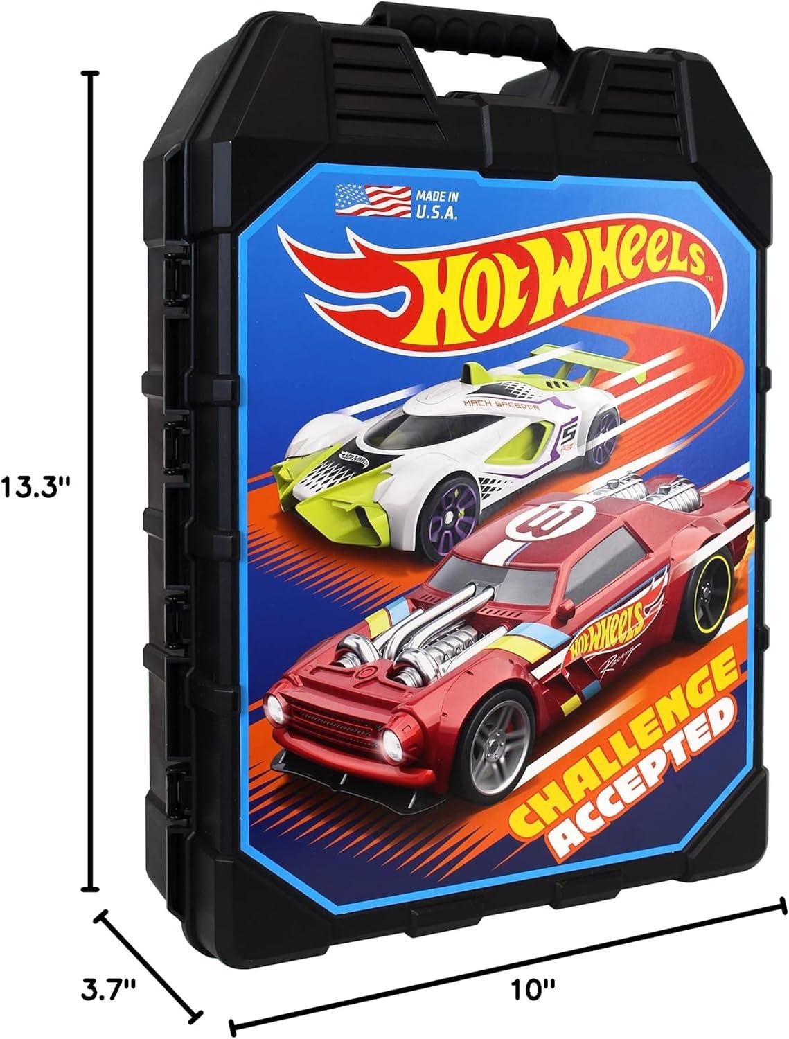 image:imageTara Toys Hot Wheels 48Car Storage Case Durable Plastic Carrying Case with Handle for DieCast Toy Cars Fits 164 Scale Vehicles Organizer for Kids Travel amp Display48 Car Carry Case