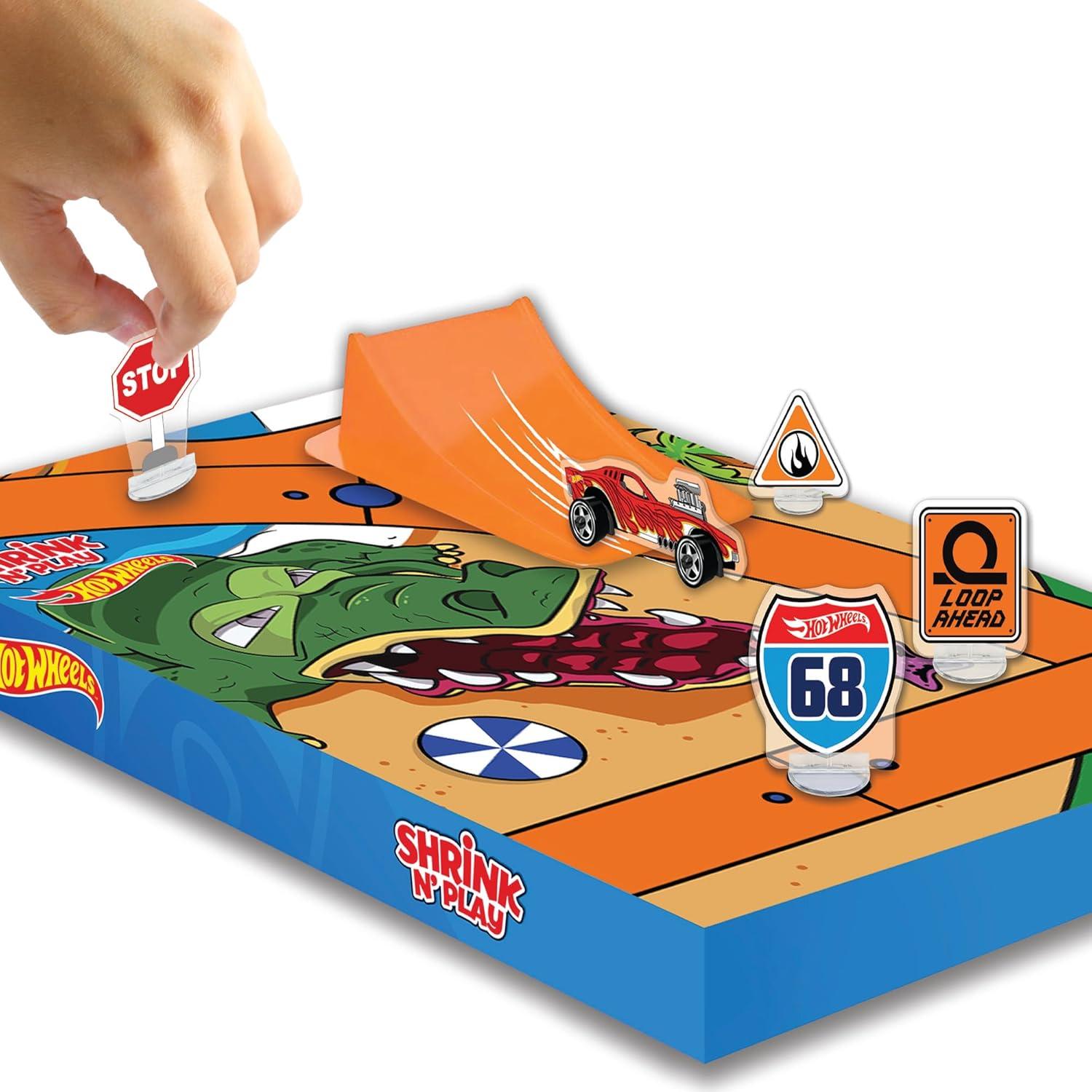 image:imageTara Toys Hot Wheels Shrinky Dinks Craft Kit Create Custom Car Designs with PreCut Shrink Art Sheets Colored Pencils amp Keychains Creative Activity for Kids Ages 5Hot Wheels