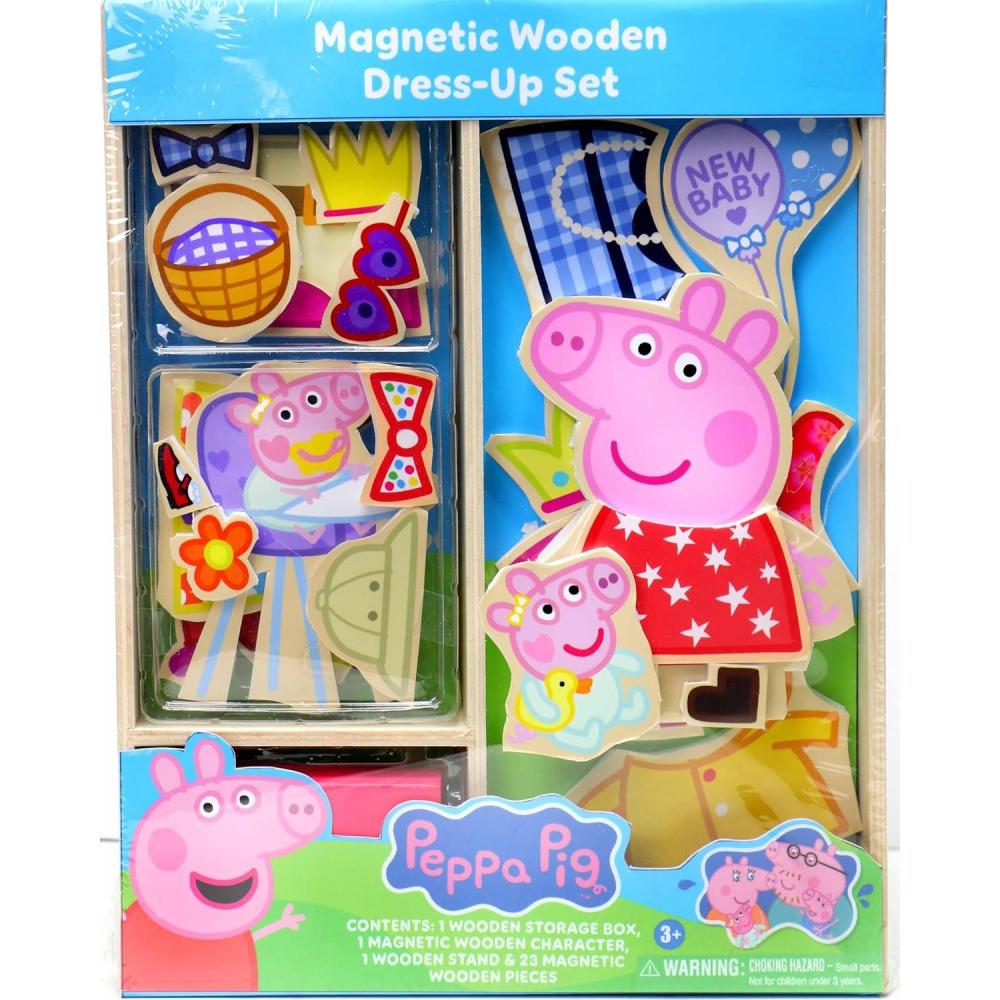 image:imageTara Toy Peppa Pig Magnetic Wooden Dress Up Set