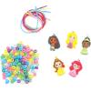 Disney Princess Necklace Activity Case – Jewelry Making Kit with Beads, Charms & Strings – Create Custom Princess Necklaces – Craft Gift for Girls Ages 3+ – Portable Storage Case Included