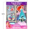 Tara Toy Princess Magnetic Wooden Dress Up – Pretend Play Set for Girls Ages 3+ with Wooden Doll, Mix-and-Match Outfits & Storage Box Great for Travel and Playdates(Princess)