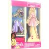 Tara Toy Princess Magnetic Wooden Dress Up – Pretend Play Set for Girls Ages 3+ with Wooden Doll, Mix-and-Match Outfits & Storage Box Great for Travel and Playdates(Barbie)