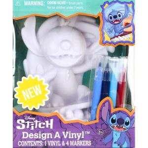 Disney Stitch Design A Vinyl – Pineapple Edition – Disney DIY Vinyl Craft Set for Kids with Washable Markers – Creative Coloring Activity for Ages 4+(Stitch-Surfing)