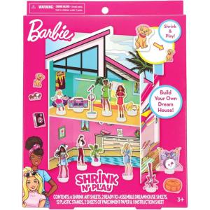 Tara Toys Hot Wheels Shrinky Dinks Craft Kit – Create Custom Car Designs with Pre-Cut Shrink Art Sheets, Colored Pencils & Keychains – Creative Activity for Kids Ages 5+(Barbie)