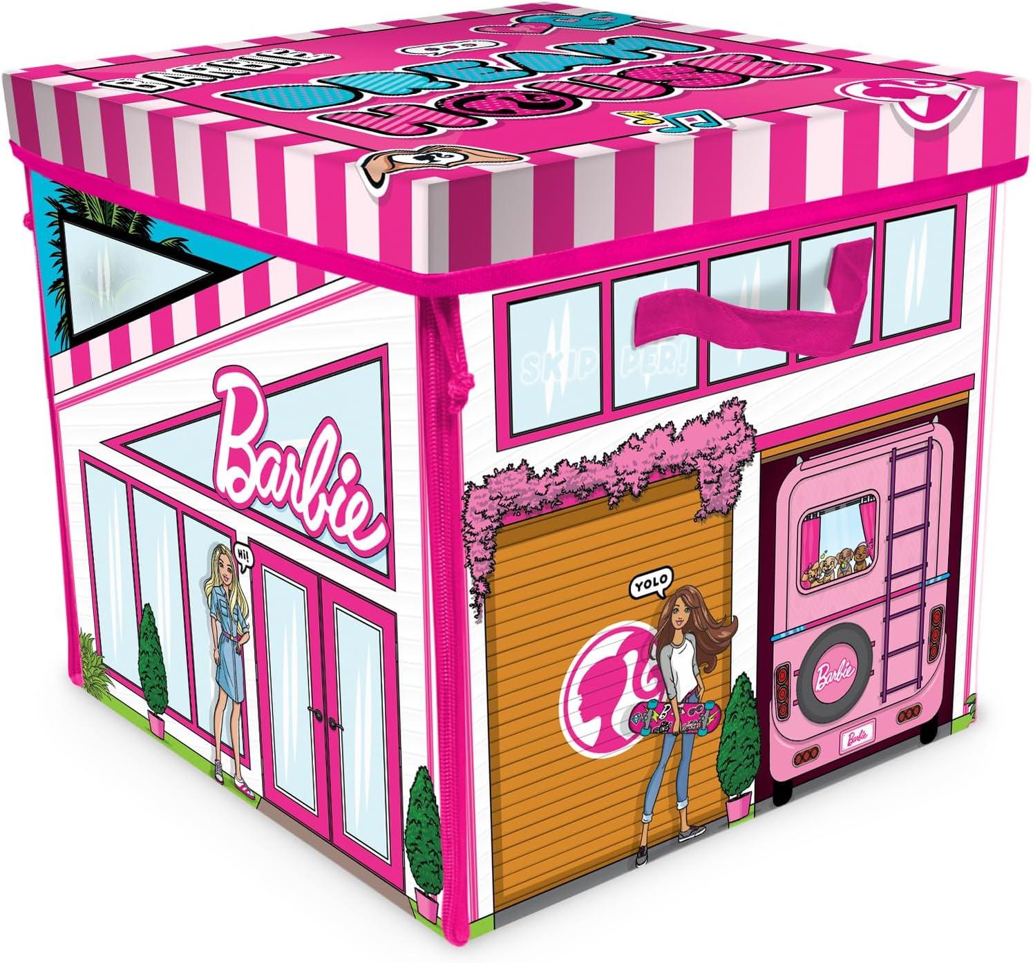 image:imageBarbie ZipBin 40 Doll Dream House Toy Box amp PlaymatEnglish