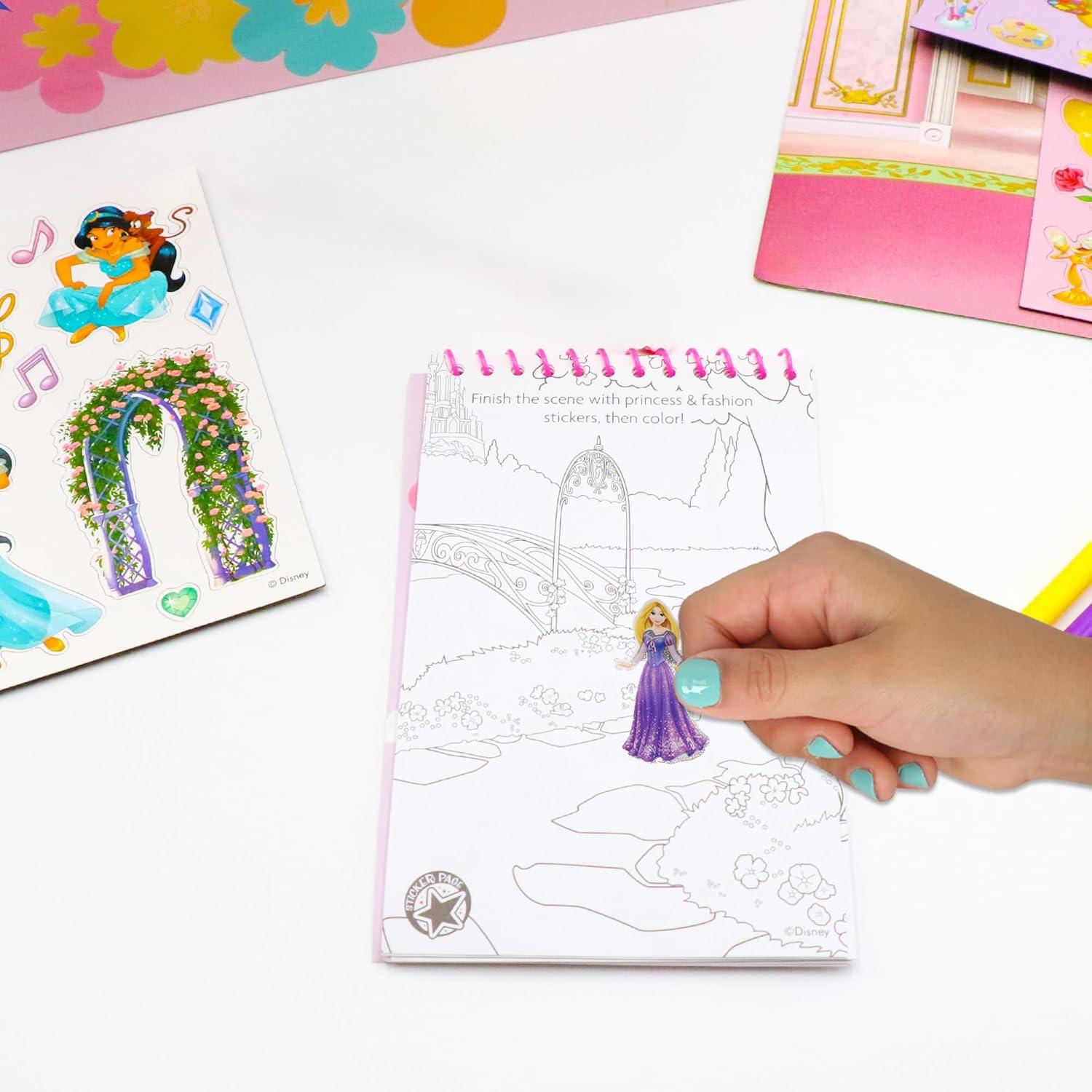 image:imageDisney Frozen Activity Tote Ultimate Princess Adventure Bag with Coloring Books Stickers Crayons amp Games TravelFriendly Art Set for Girls Ages 3 Great Gift for Creative PlayPrincess