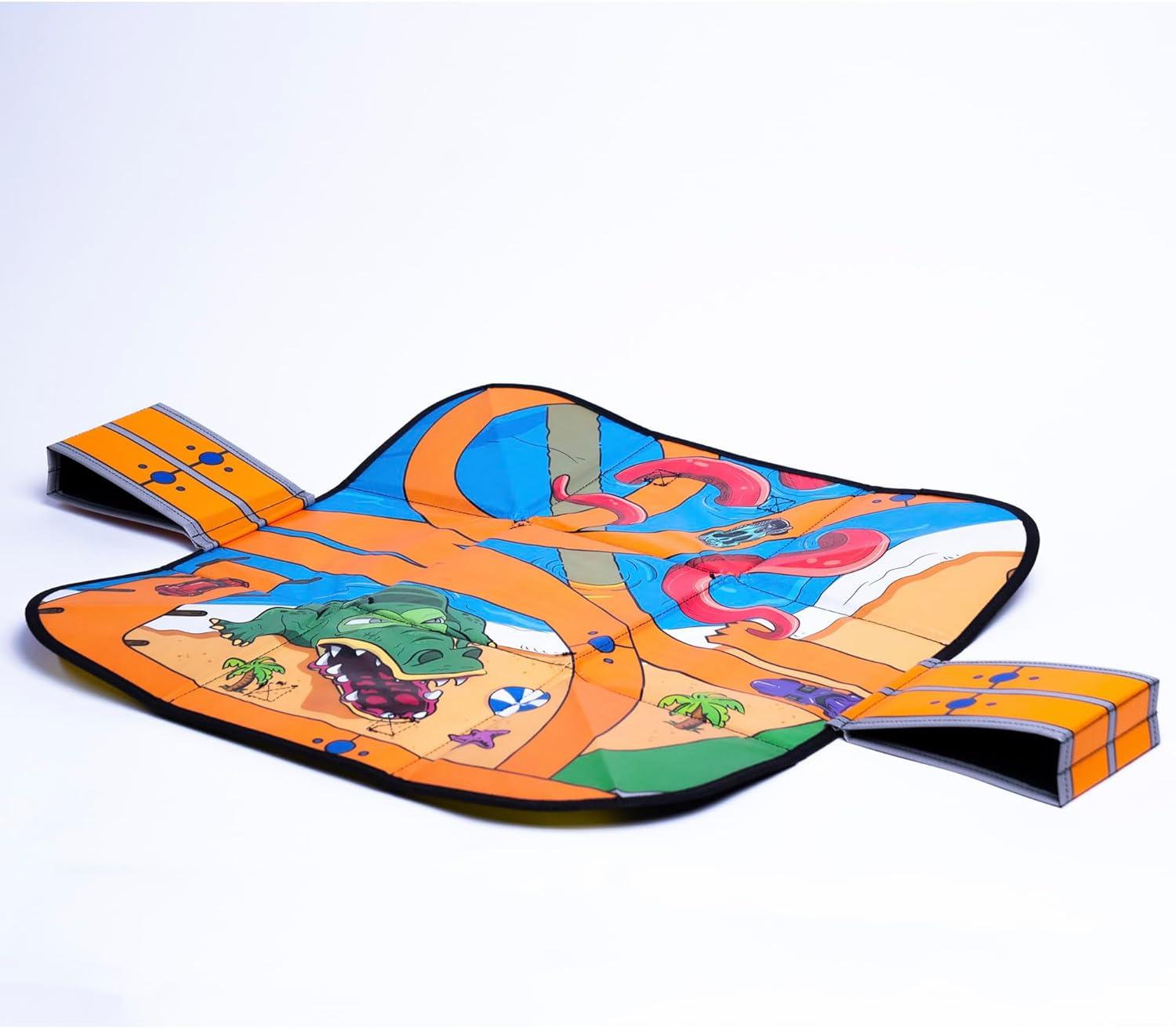image:imageHot Wheels Tara Toy ZipBin Ramp It Up Unzip to Convert Into A 21x21 Racetrack Playmat amp Car Ramp Storage amp Play Toy Car Box Kids Ages 3Storage and Racetrack