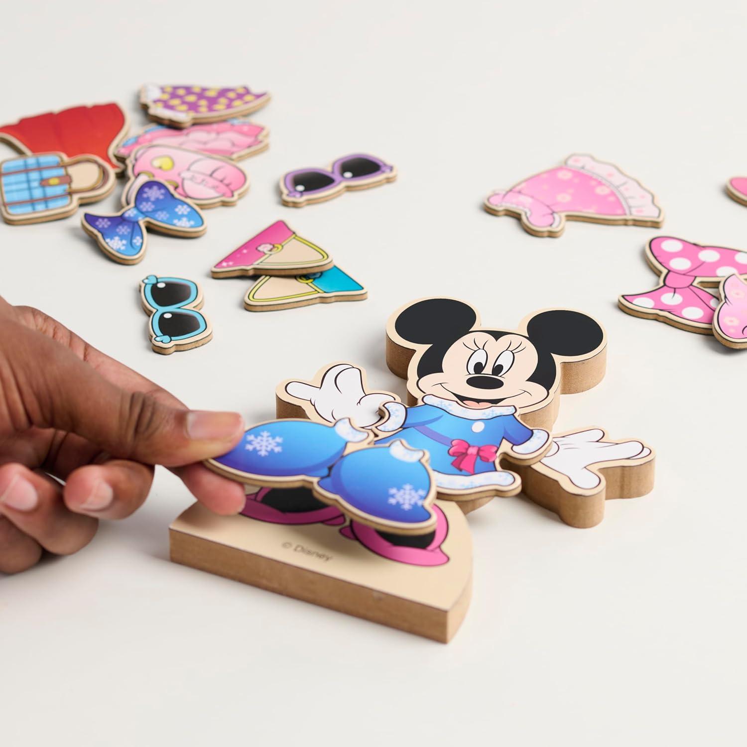 image:imageMinnie Mouse Magnetic Wooden Dress Up Set