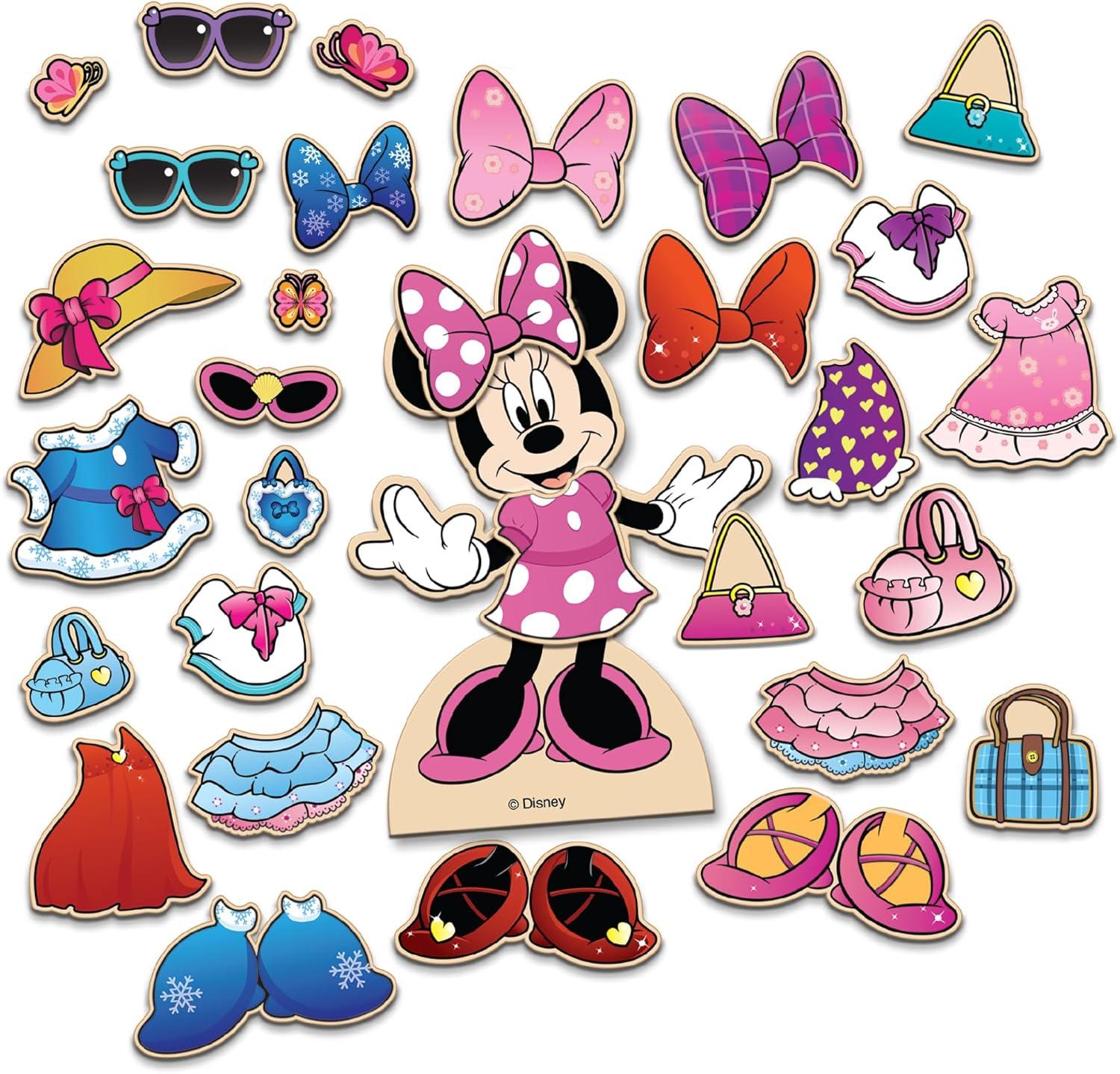 image:imageMinnie Mouse Magnetic Wooden Dress Up Set