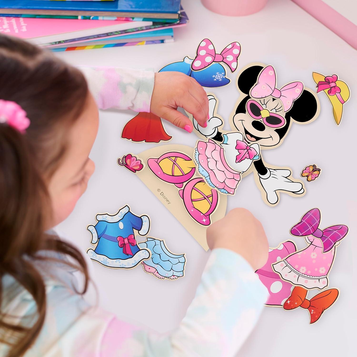 image:imageMinnie Mouse Magnetic Wooden Dress Up Set