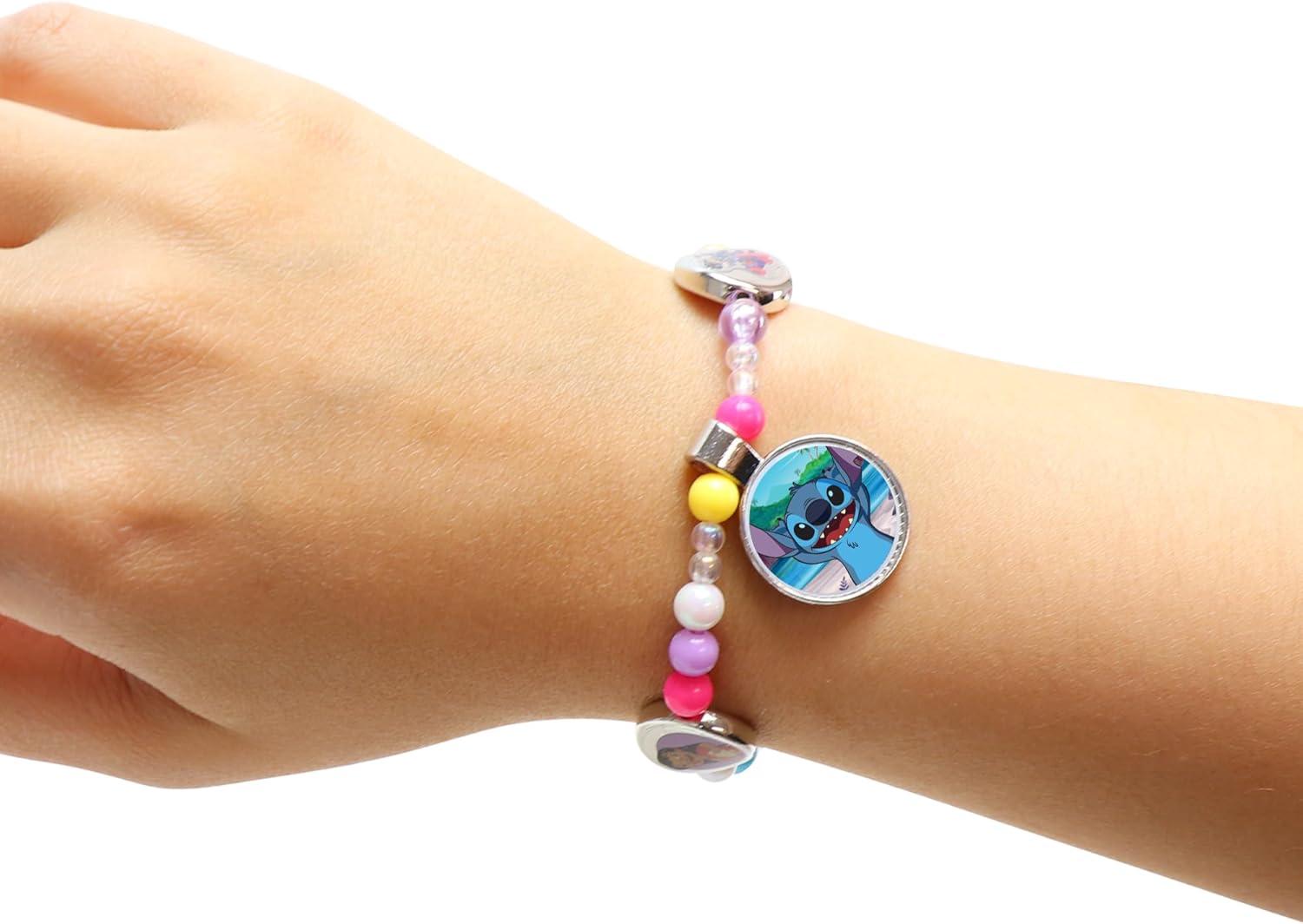 image:imageTara Toys Disney Stitch Charm Bracelet Activity Set 408Piece Jewelry Kit for Girls with Beads Charms amp Cords DIY Friendship Bracelet Craft for Kids Ages 3 Official Disney Licensed
