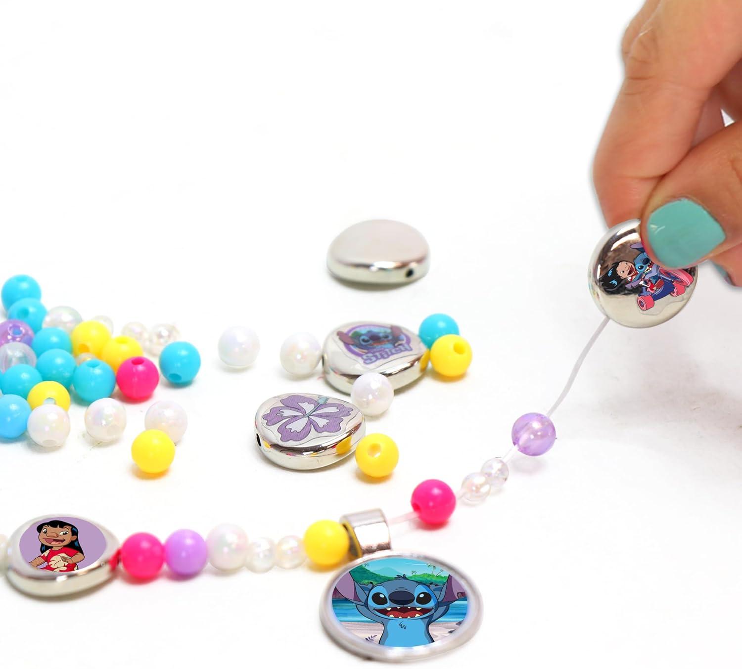 image:imageTara Toys Disney Stitch Charm Bracelet Activity Set 408Piece Jewelry Kit for Girls with Beads Charms amp Cords DIY Friendship Bracelet Craft for Kids Ages 3 Official Disney Licensed
