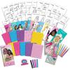Barbie Rubbing Plates Set Art Activity Kit for Girls with Texture Plates, Crayons & Paper Create Mix and Match Fashion Outfits with Classic Barbie Designs Ages 3+