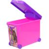 Barbie Store It All! Rolling Storage Bin – Extra-Large Organizer Case with Wheels & Handle for Barbie Dolls, Clothes, Accessories & Playsets – Pink Portable Travel Toy Box(Rolling Case)