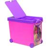 Barbie Store It All! Rolling Storage Bin – Extra-Large Organizer Case with Wheels & Handle for Barbie Dolls, Clothes, Accessories & Playsets – Pink Portable Travel Toy Box(Rolling Case)